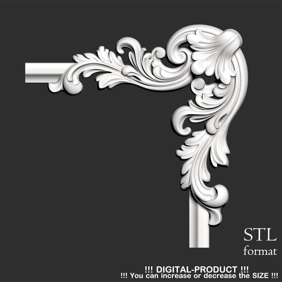Elegant Corner Decor for Furniture, Wall Panels & Gypsum Decoration