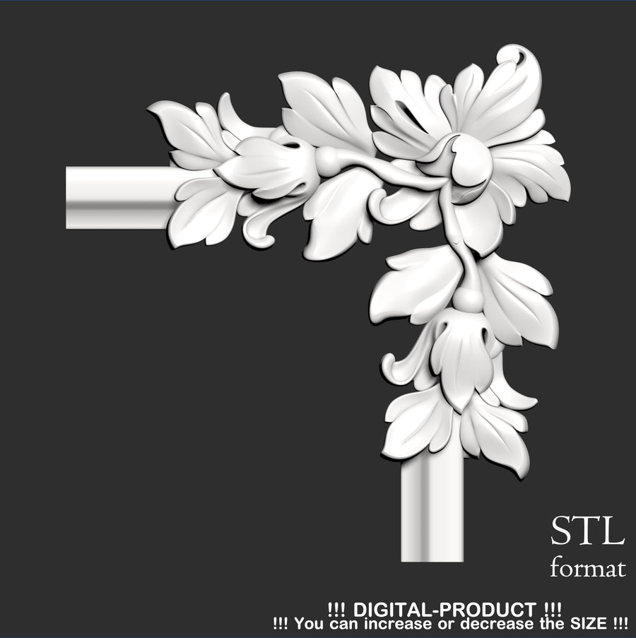 Elegant Corner Decor for Furniture, Wall Panels & Gypsum Decoration