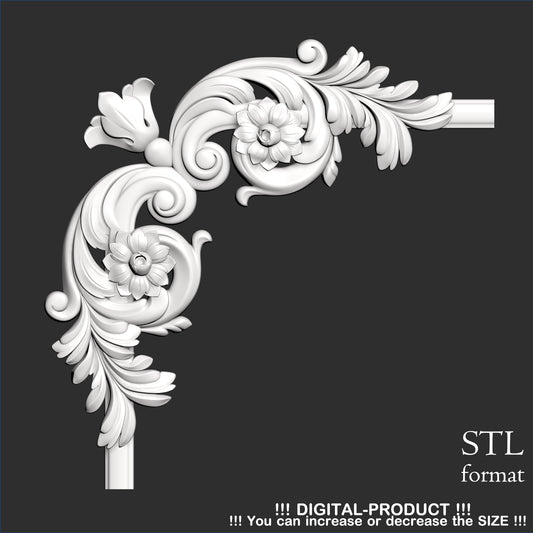 Elegant Corner Decor for Furniture, Wall Panels & Gypsum Decoration