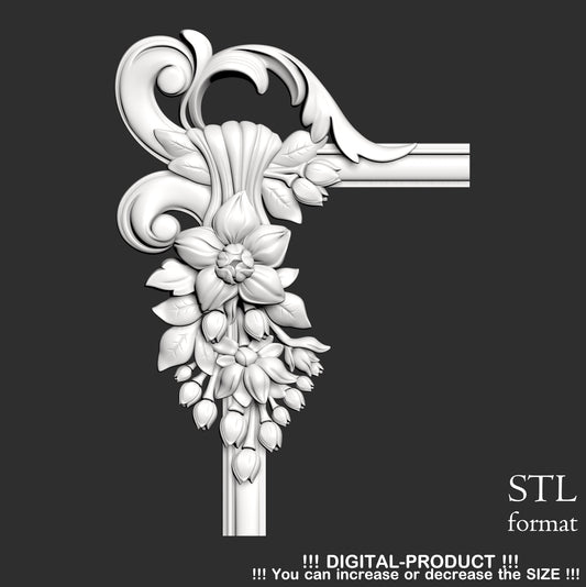 Elegant Corner Decor for Furniture, Wall Panels & Gypsum Decoration