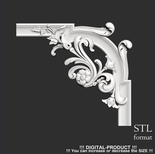 Elegant Corner Decor for Furniture, Wall Panels & Gypsum Decoration