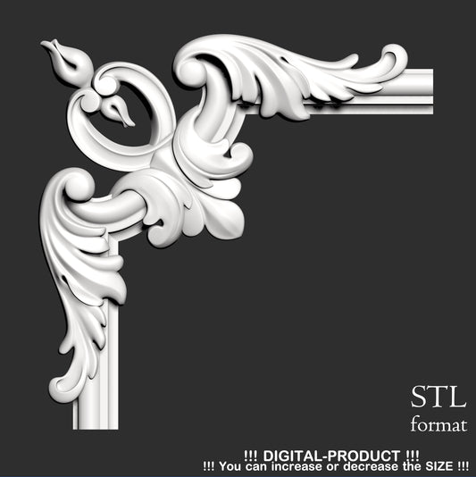 Elegant Corner Decor for Furniture, Wall Panels & Gypsum Decoration