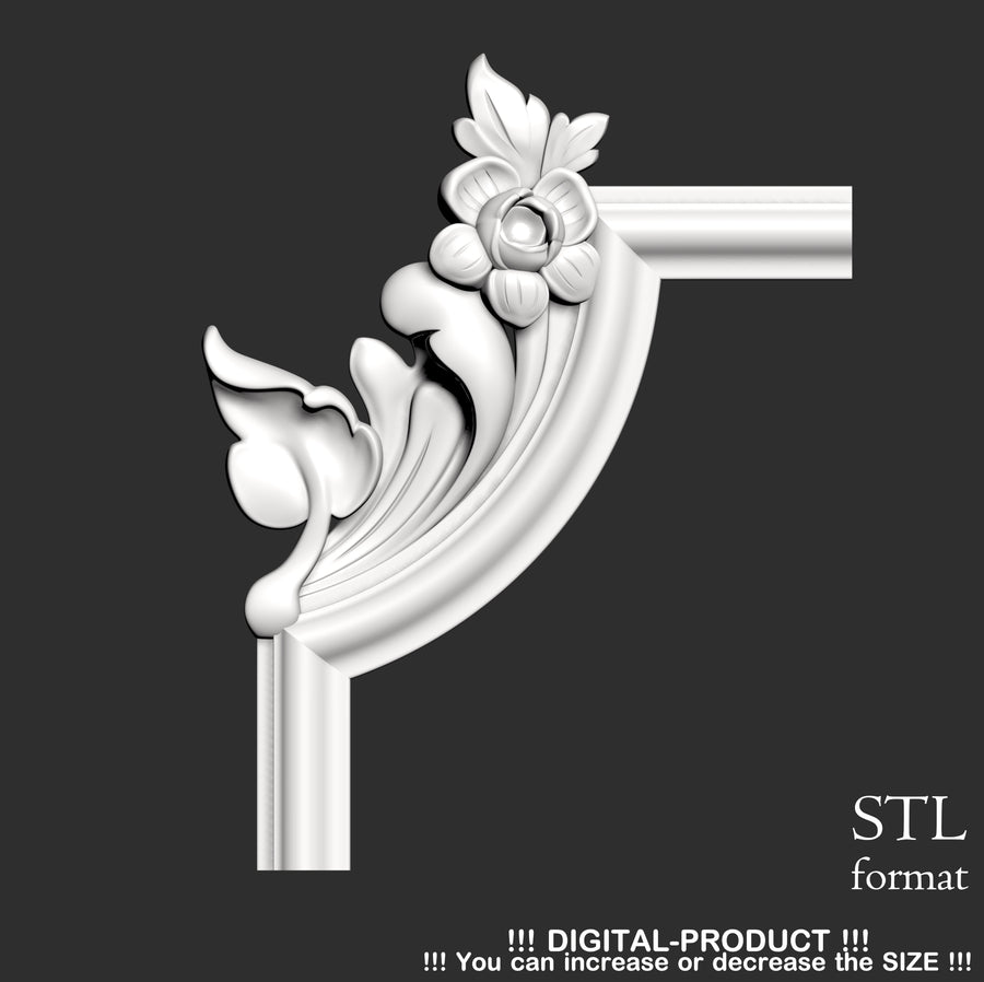 Elegant Corner Decor for Furniture, Wall Panels & Gypsum Decoration