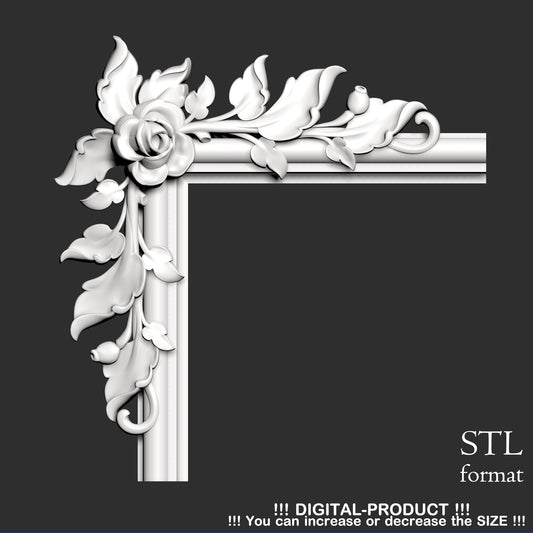 Elegant Corner Decor for Furniture, Wall Panels & Gypsum Decoration