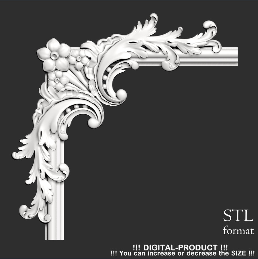 Elegant Corner Decor for Furniture, Wall Panels & Gypsum Decoration