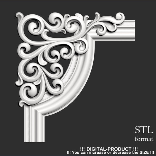 Elegant Corner Decor for Furniture, Wall Panels & Gypsum Decoration