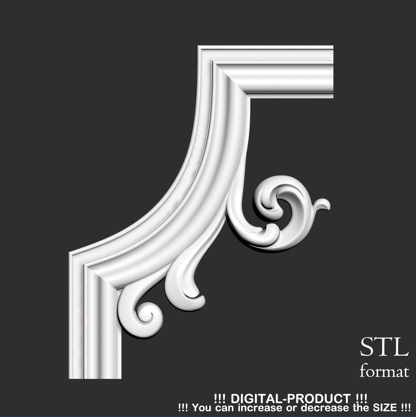 Elegant Corner Decor for Furniture, Wall Panels & Gypsum Decoration