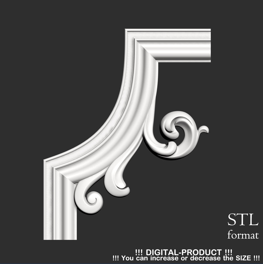 Elegant Corner Decor for Furniture, Wall Panels & Gypsum Decoration