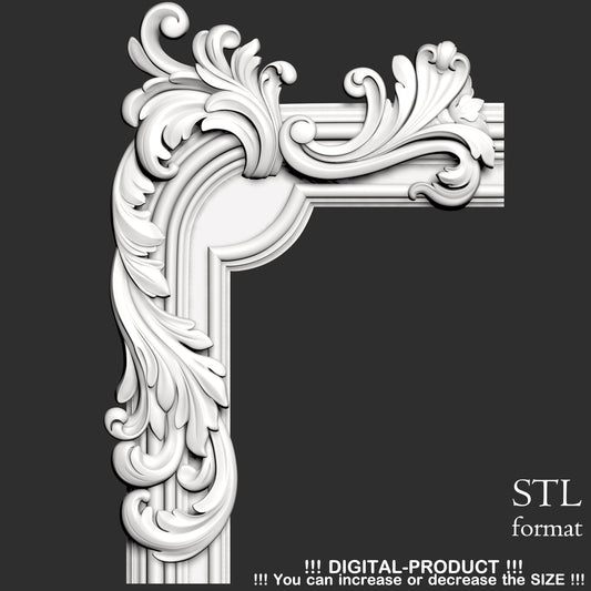 Elegant Corner Decor for Furniture, Wall Panels & Gypsum Decoration