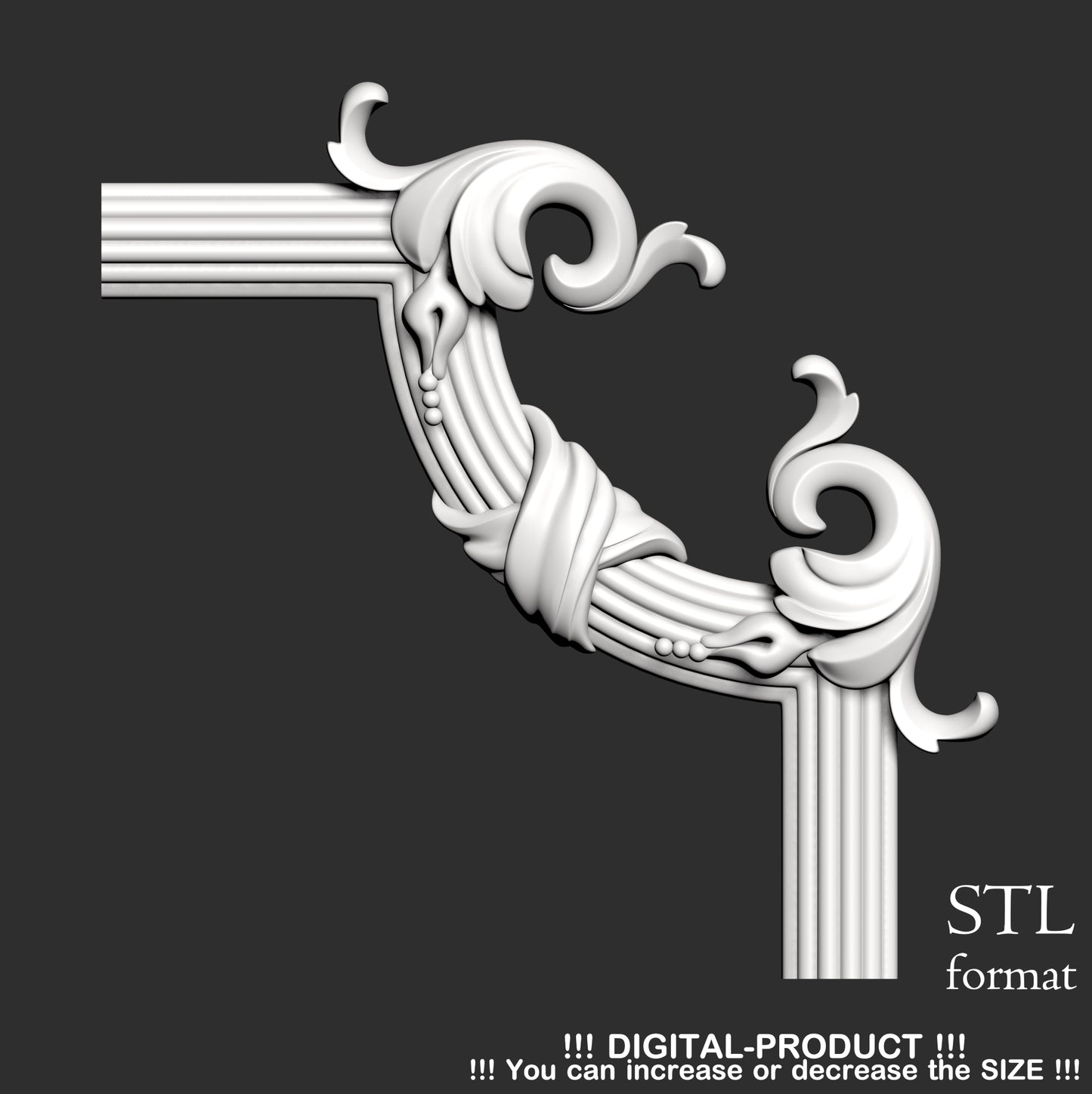 Elegant Corner Decor for Furniture, Wall Panels & Gypsum Decoration