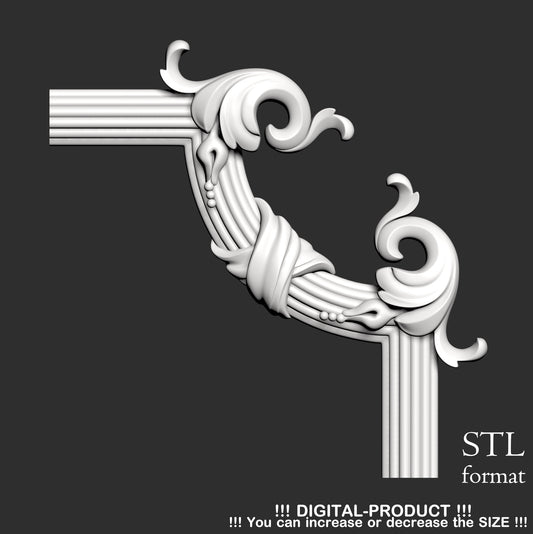 Elegant Corner Decor for Furniture, Wall Panels & Gypsum Decoration