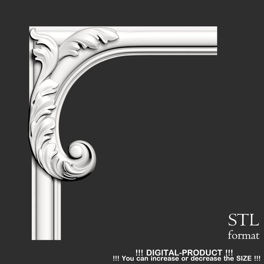 Elegant Corner Decor for Furniture, Wall Panels & Gypsum Decoration