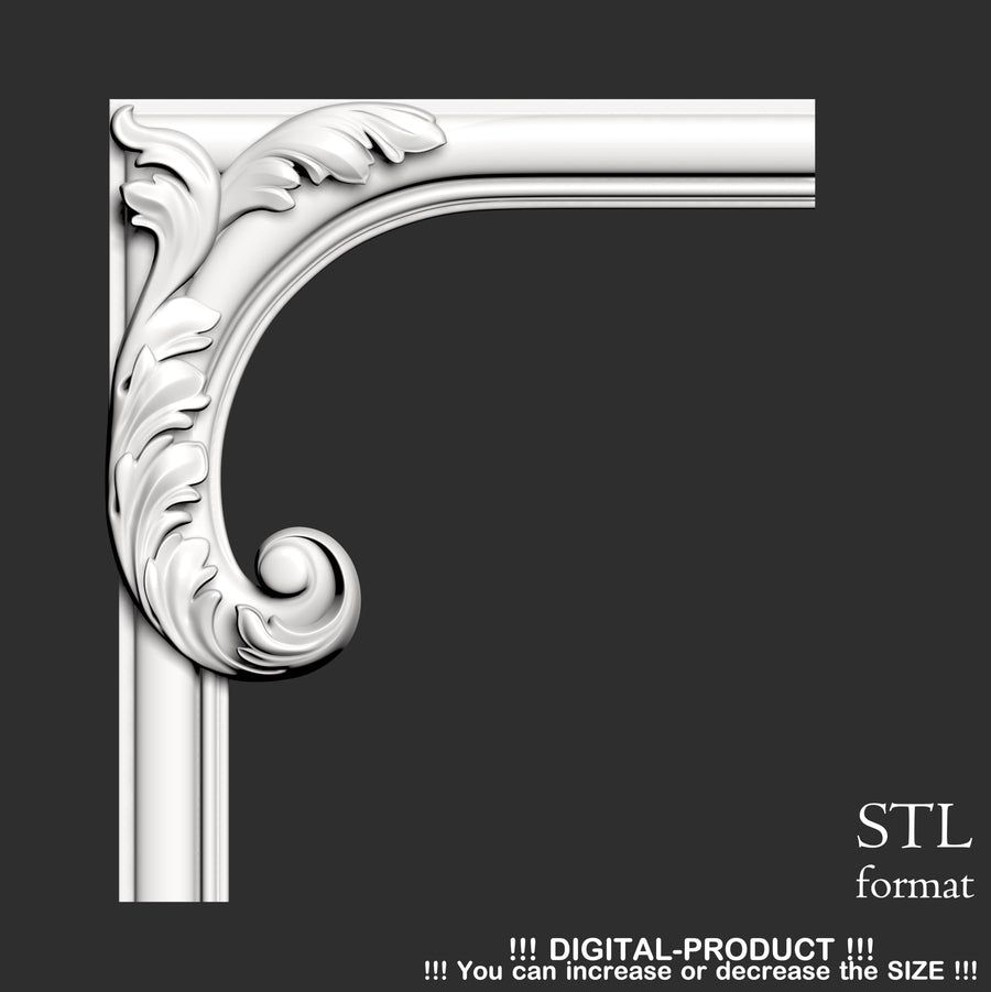 Elegant Corner Decor for Furniture, Wall Panels & Gypsum Decoration
