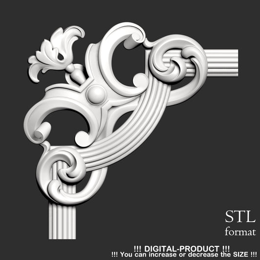 Elegant Corner Decor for Furniture, Wall Panels & Gypsum Decoration