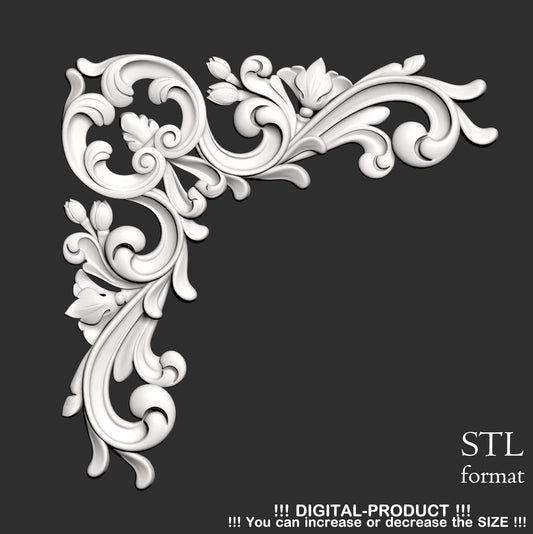 Elegant Corner Decor for Furniture, Wall Panels & Gypsum Decoration