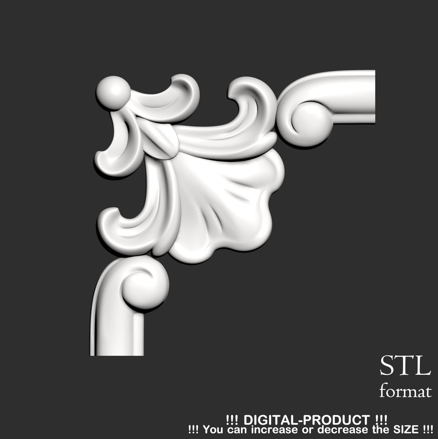Elegant Corner Decor for Furniture, Wall Panels & Gypsum Decoration