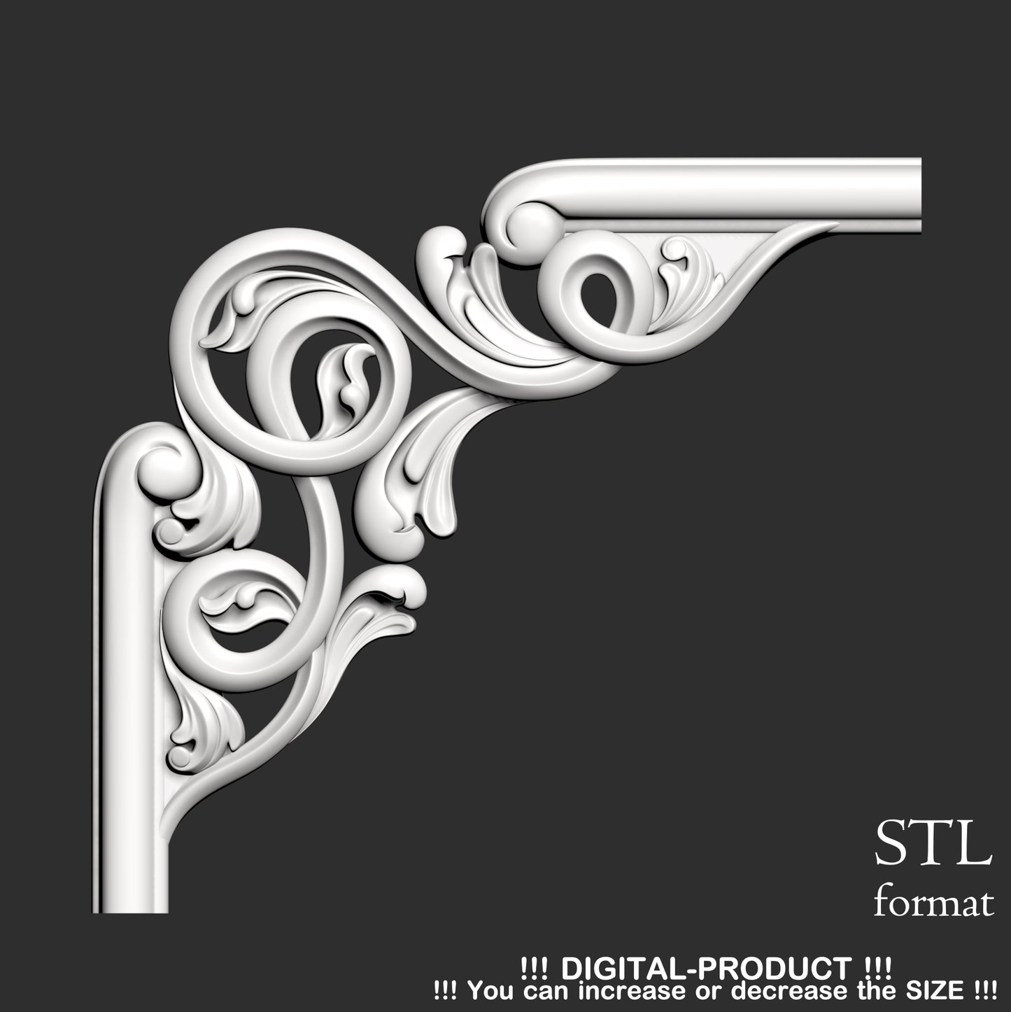 Elegant Corner Decor for Furniture, Wall Panels & Gypsum Decoration