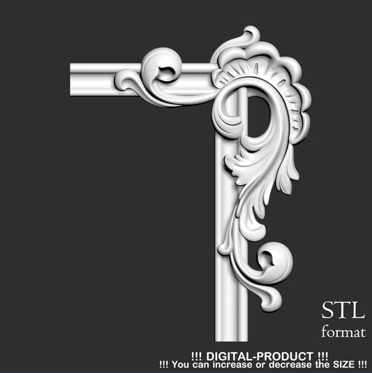Elegant Corner Decor for Furniture, Wall Panels & Gypsum Decoration