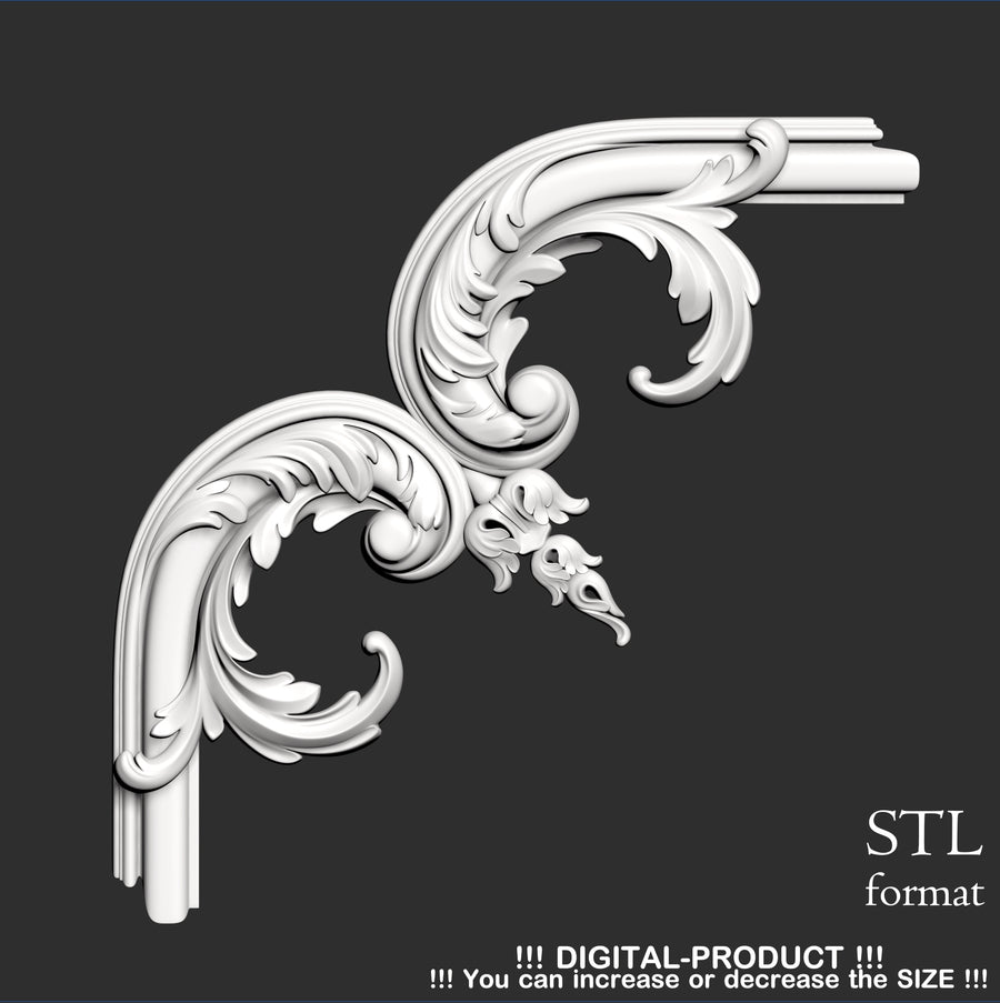Elegant Corner Decor for Furniture, Wall Panels & Gypsum Decoration