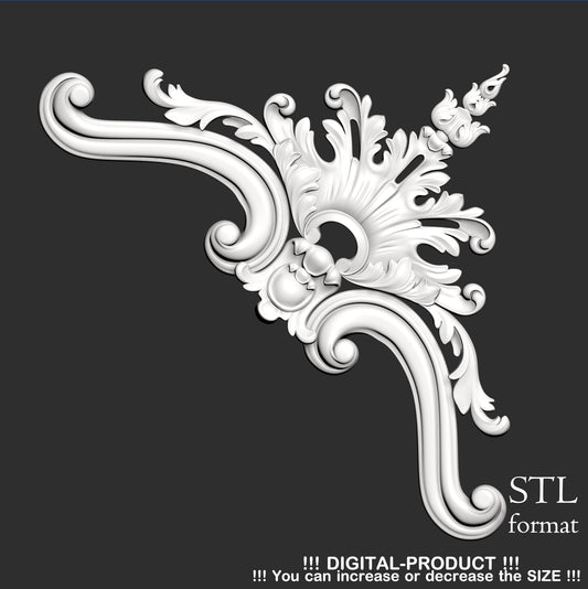 Elegant Corner Decor for Furniture, Wall Panels & Gypsum Decoration