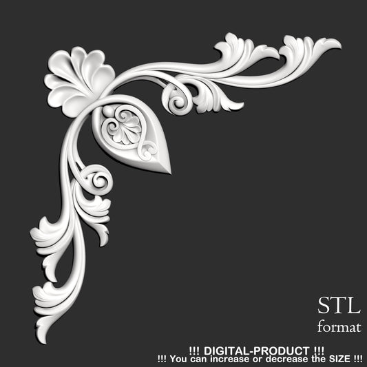 Elegant Corner Decor for Furniture, Wall Panels & Gypsum Decoration