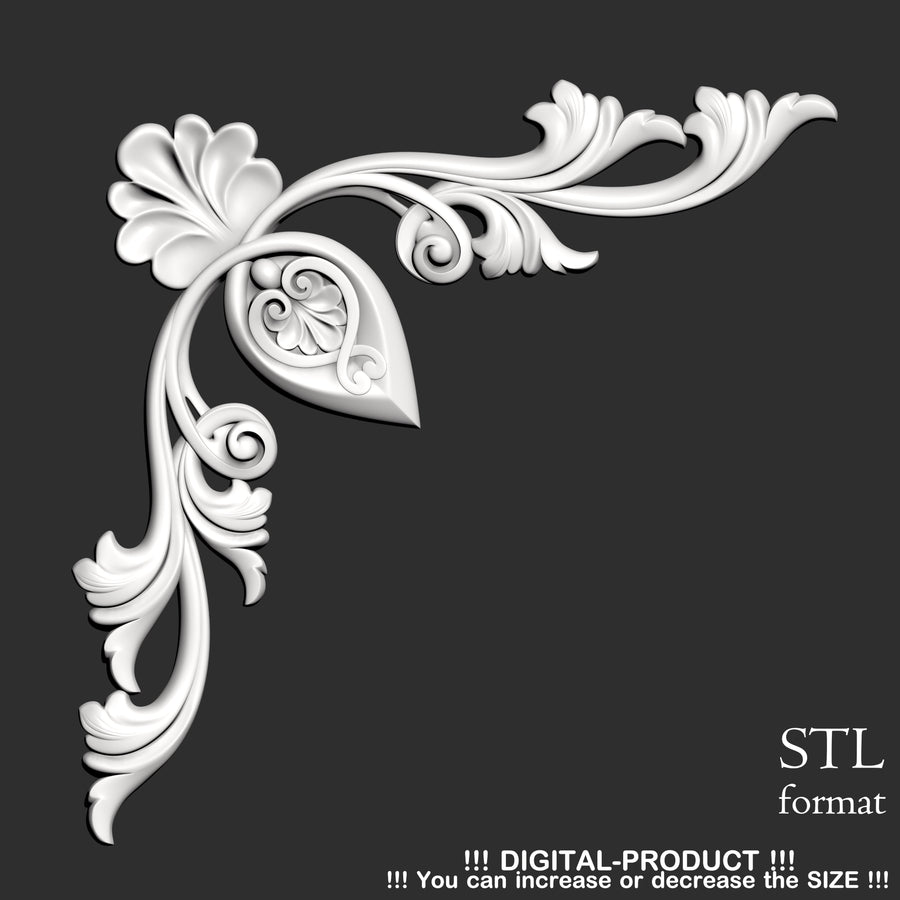 Elegant Corner Decor for Furniture, Wall Panels & Gypsum Decoration