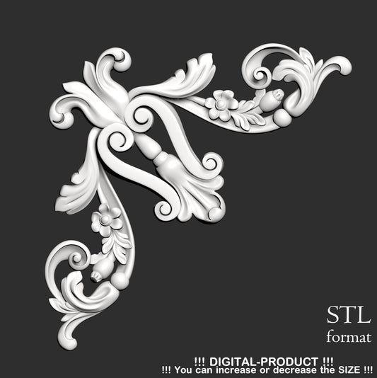 Elegant Corner Decor for Furniture, Wall Panels & Gypsum Decoration