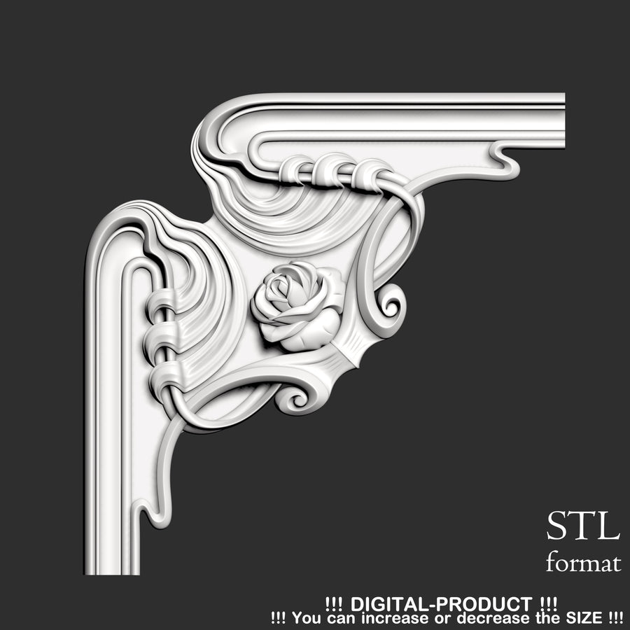 Elegant Corner Decor for Furniture, Wall Panels & Gypsum Decoration