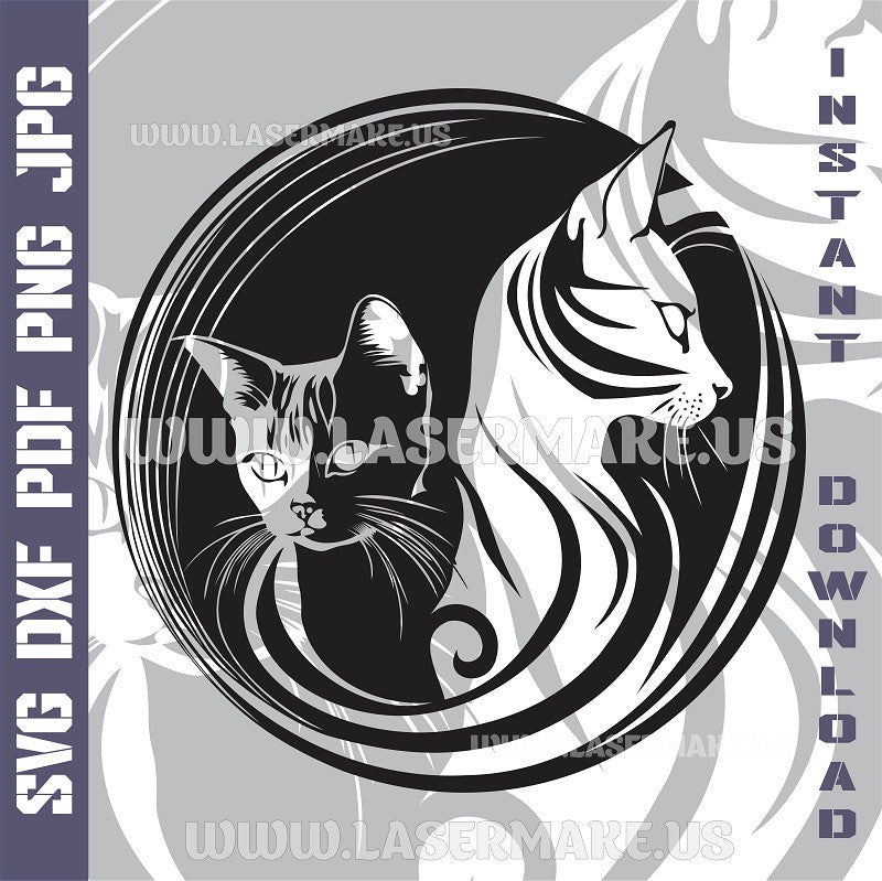 Cats Laser and Cricut SVG Vector Files