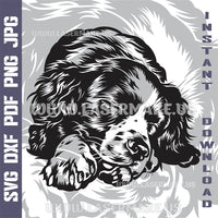 Thumbnail for Cocker Spaniel Laser and Cricut SVG Vector Files