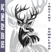 Thumbnail for DEER Laser and Cricut SVG Vector Files