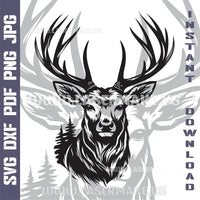 Thumbnail for DEER Laser and Cricut SVG Vector Files