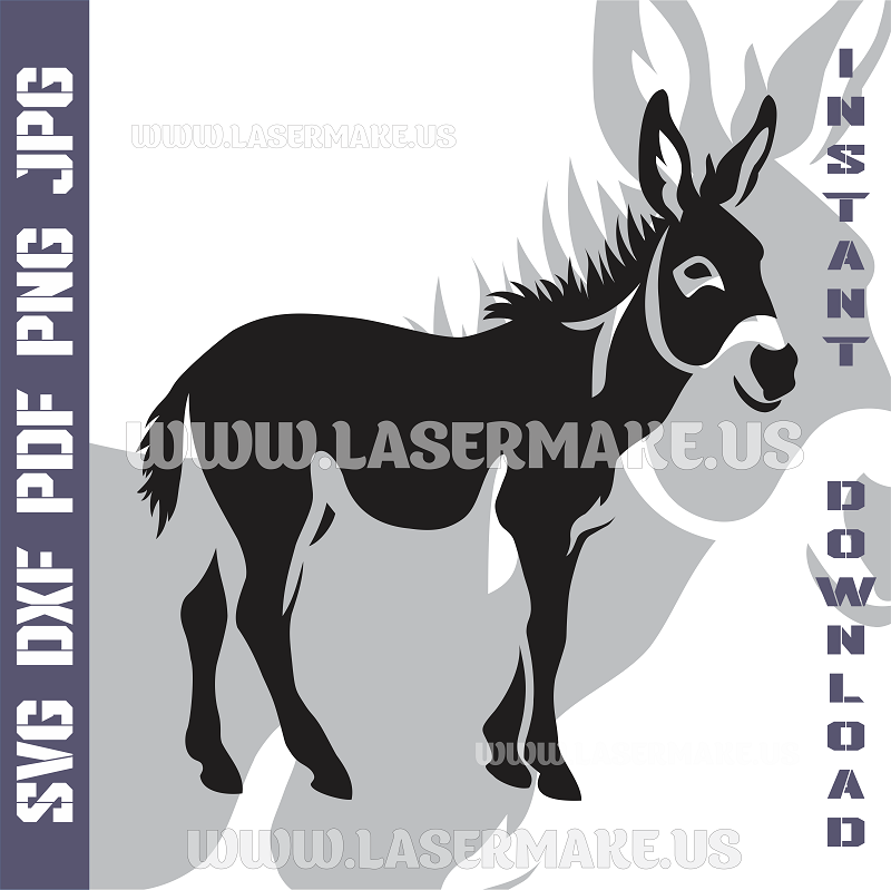 DONKEY Laser and Cricut SVG Vector Files