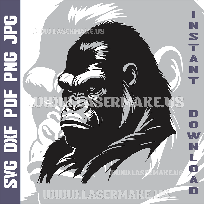 Gorilla Laser and Cricut SVG Vector Files