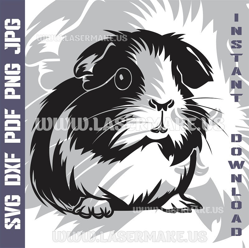 Guinea Pig Laser and Cricut SVG Vector Files
