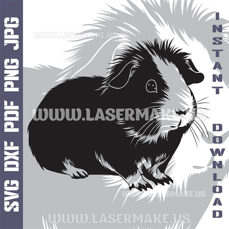 Guinea Pig Laser and Cricut SVG Vector Files