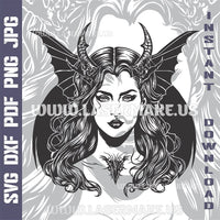 Thumbnail for Lilith Laser and Cricut SVG Vector Files
