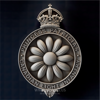 Thumbnail for PPCLI Badge - 3D Model for CNC | Princess Patricia's Canadian Light Infantry Sign STL File - 3DWave.us