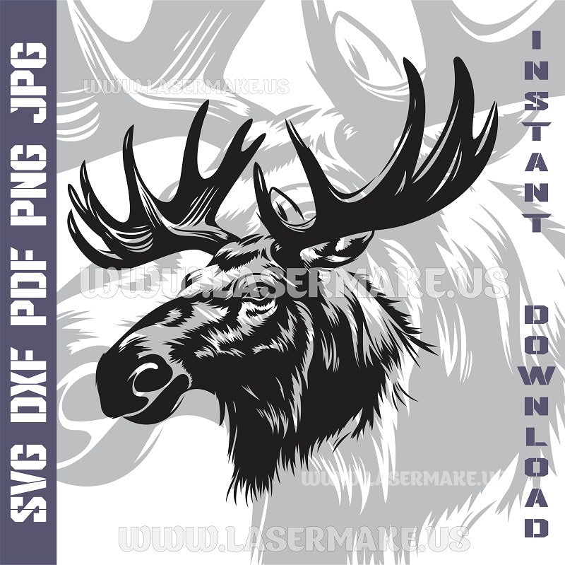 Moose Laser and Cricut SVG Vector Files