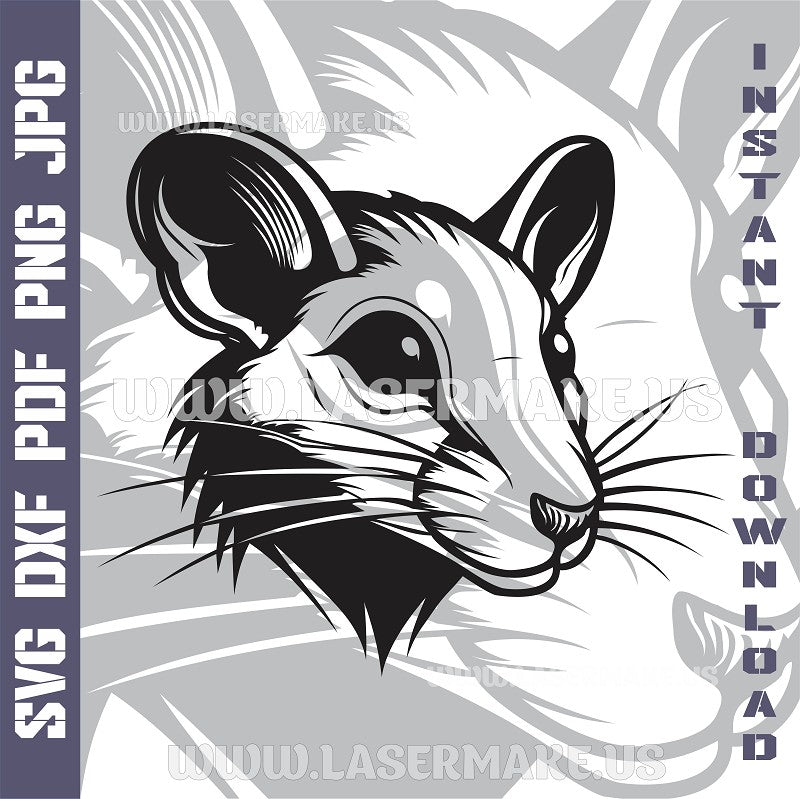 Mouse Laser and Cricut SVG Vector Files