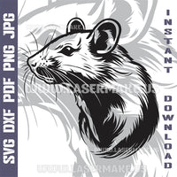 Thumbnail for Mouse Laser and Cricut SVG Vector Files