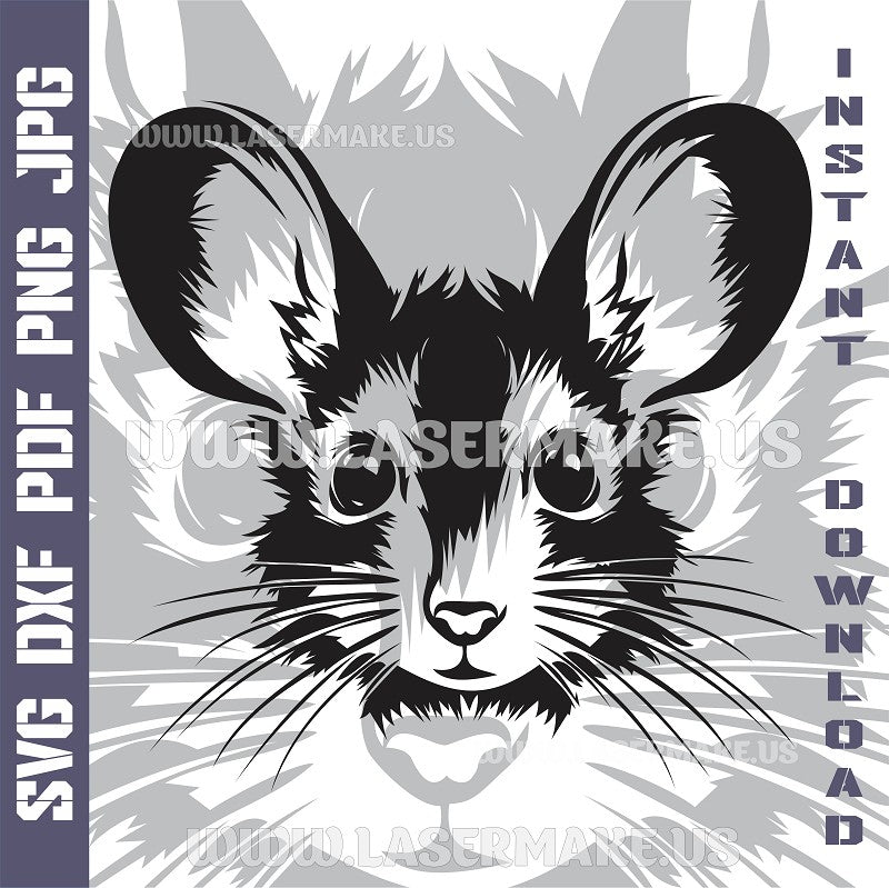 Mouse Laser and Cricut SVG Vector Files