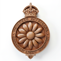 Thumbnail for PPCLI Badge - 3D Model for CNC | Princess Patricia's Canadian Light Infantry Sign STL File - 3DWave.us