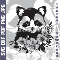 Thumbnail for Raccoon Laser and Cricut SVG Vector Files