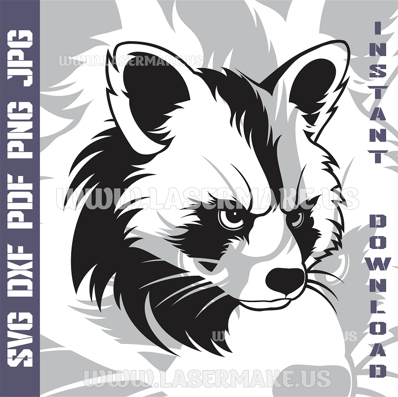 Raccoon Laser and Cricut SVG Vector Files