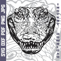 Thumbnail for ALLIGATOR HEAD Laser and Cricut SVG Vector Designs