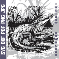 Thumbnail for ALLIGATOR Laser Cricut SVG Vector Designs