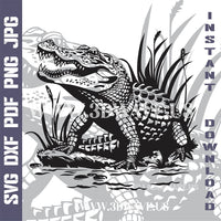 Thumbnail for ALLIGATOR Laser and Cricut SVG Vector Files
