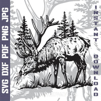 Thumbnail for DEER Laser and Cricut SVG Vector Files