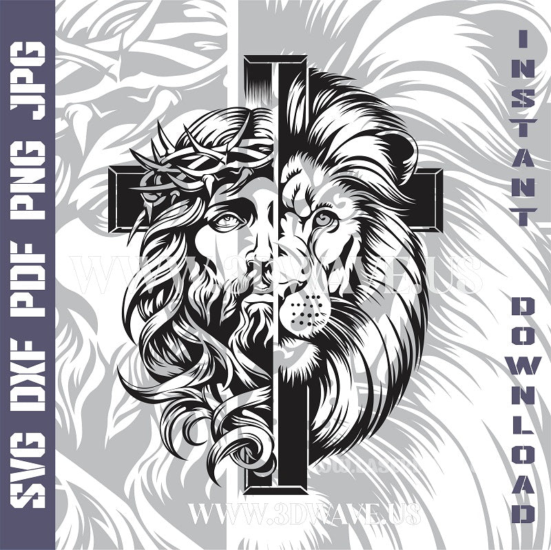 JESUS Laser and Cricut SVG Vector Files